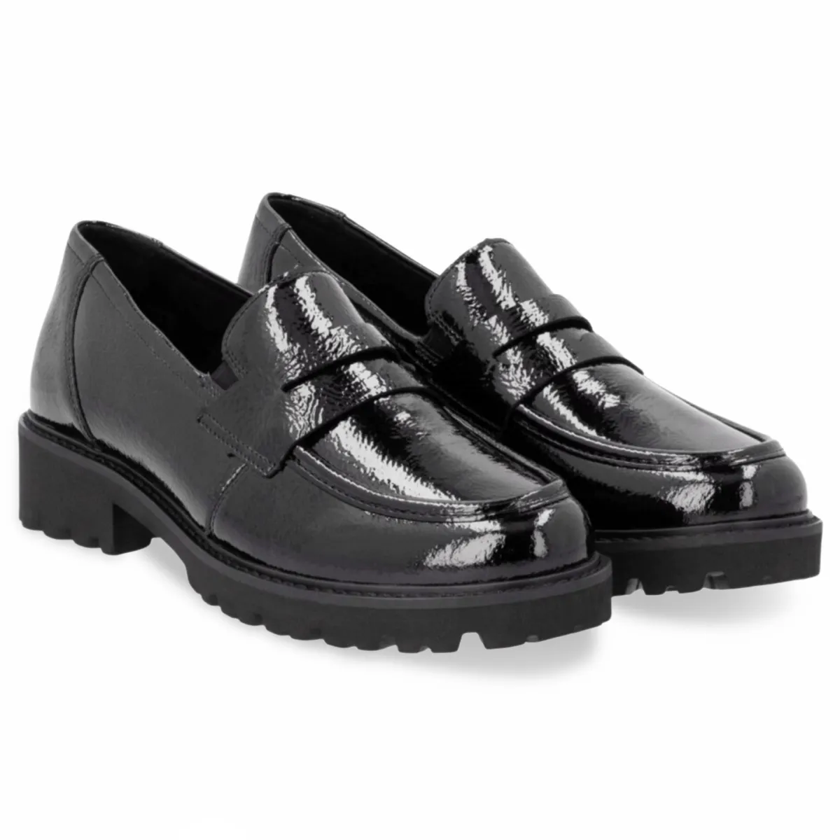 Breezy Feel Drive Ease Rieker Women's D8602-00 Black Patent
