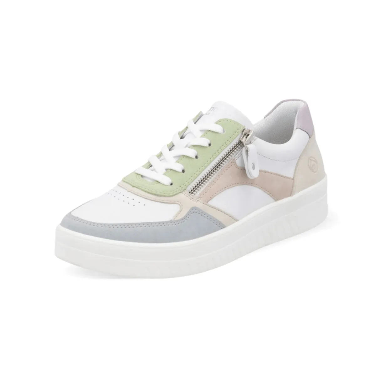 Office Look Urban Classic Rieker Women's Kendra D0J01-87 Blue/White/Cream/Rose/Mauve/Light Mint