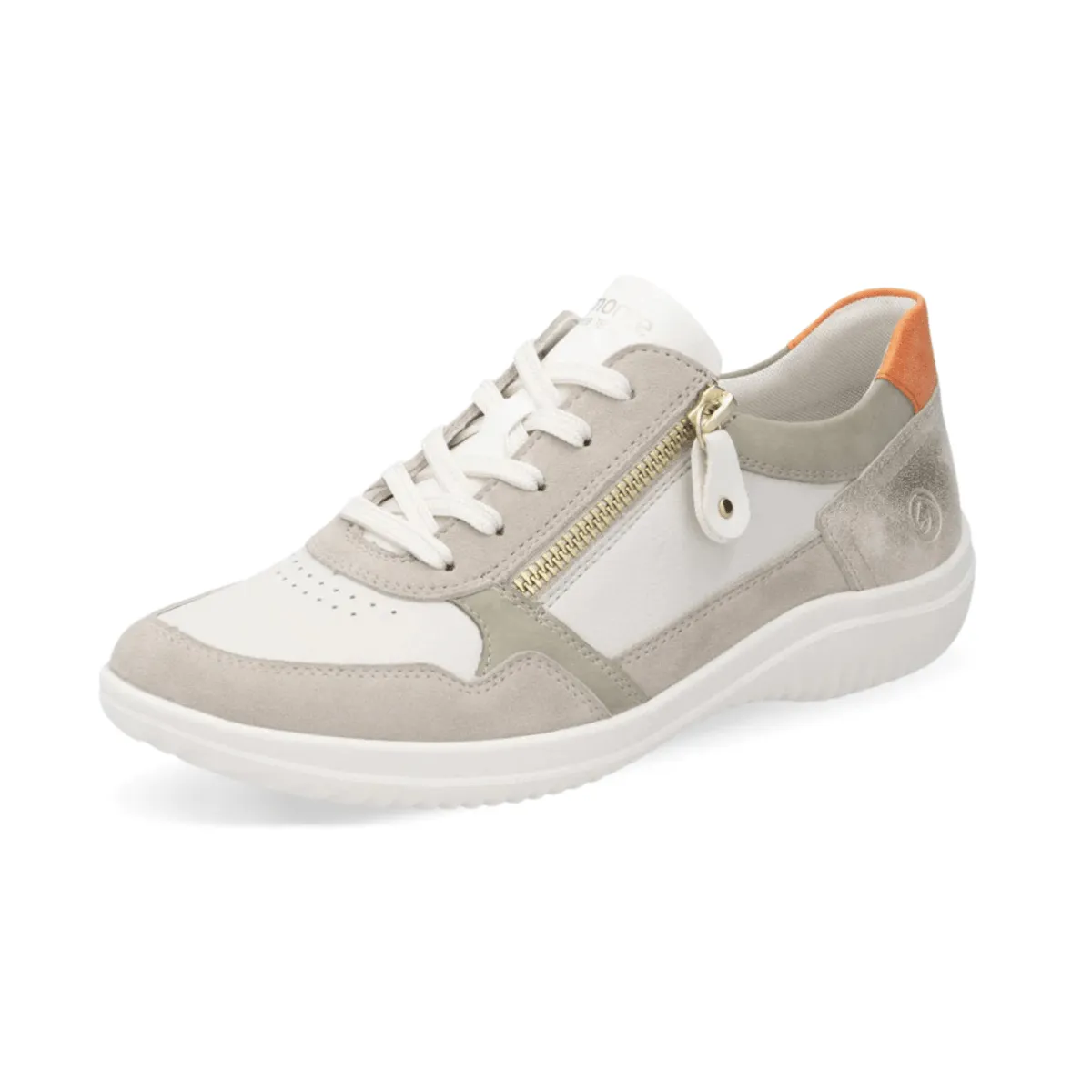 Rieker Women's Louann D1E06-80 Clay/Off-White/Sage/Shell/Orange Smooth Padding Comfortable Style