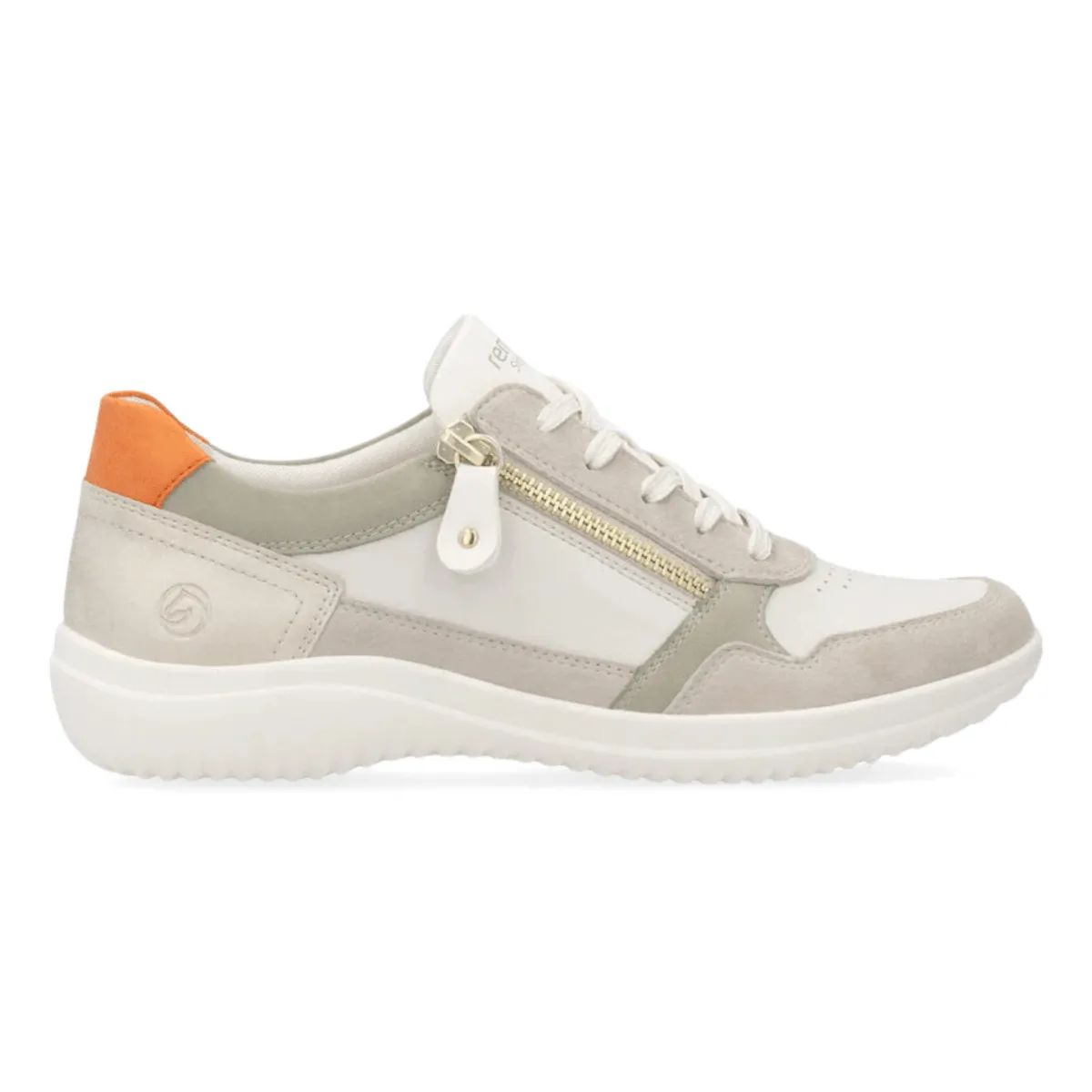 Foot Daily Rieker Women's Louann D1E06-80 Clay/Off-White/Sage/Shell/Orange