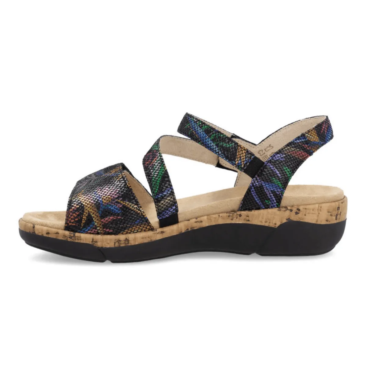 Rieker Women's R6860-91 Jocelyn Black Multi Leather Canyon Jog Cruise Ready