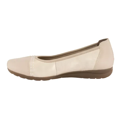 Plain Jog Rieker Womens Shoe L9353-62 Beige