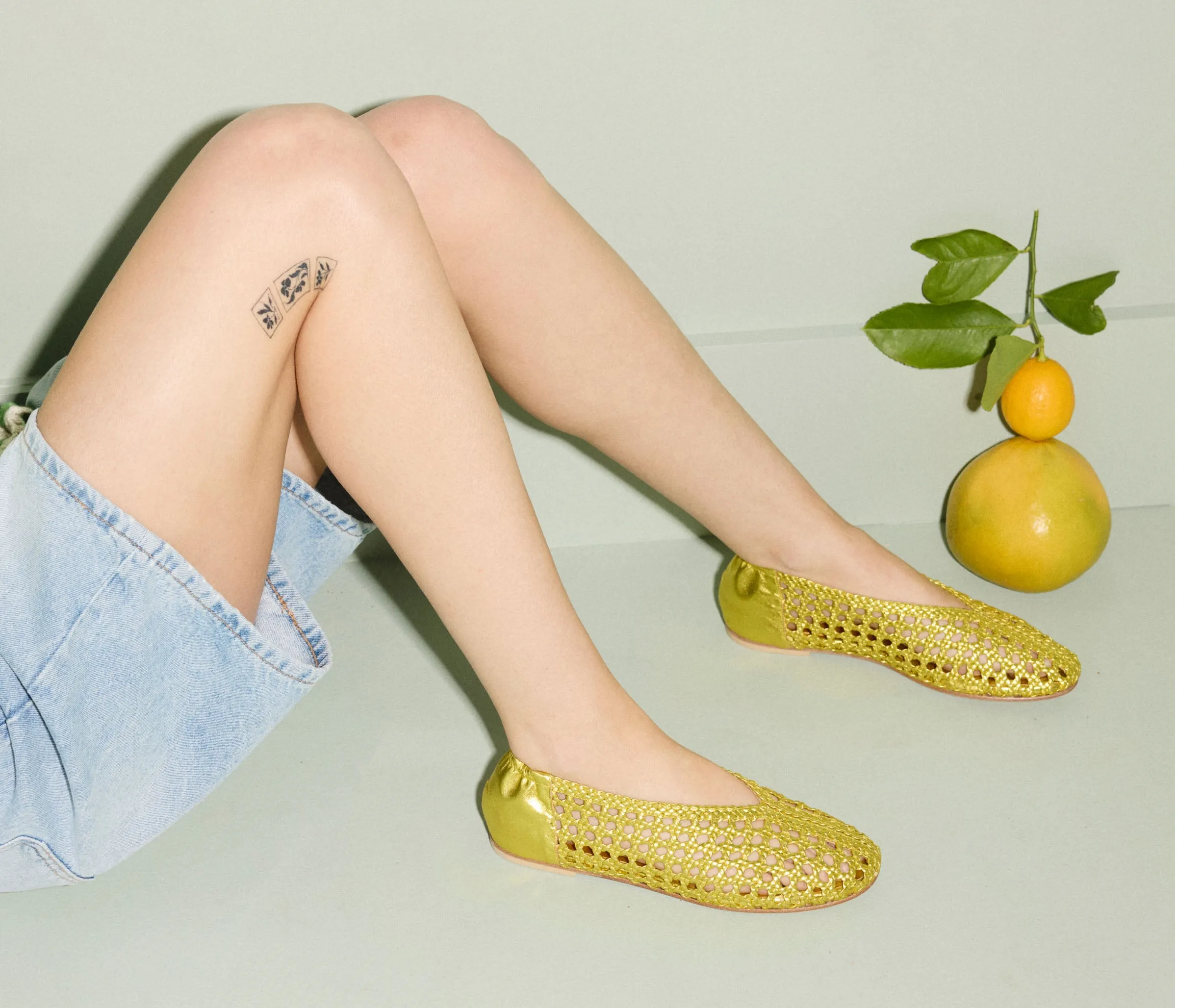 RILEY OPEN WEAVE BALLET FLAT Dodge Hike