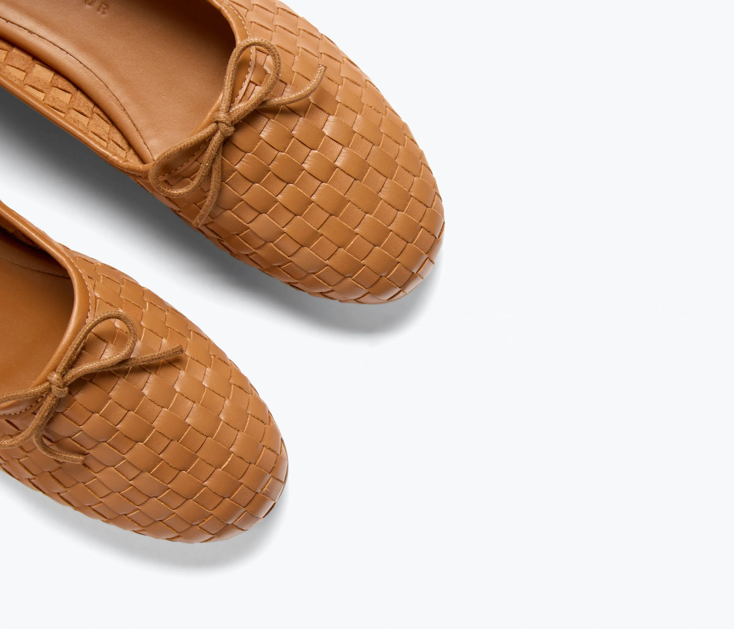 ROMA ROUND TOE BALLET FLAT Stretch Material Snack Run