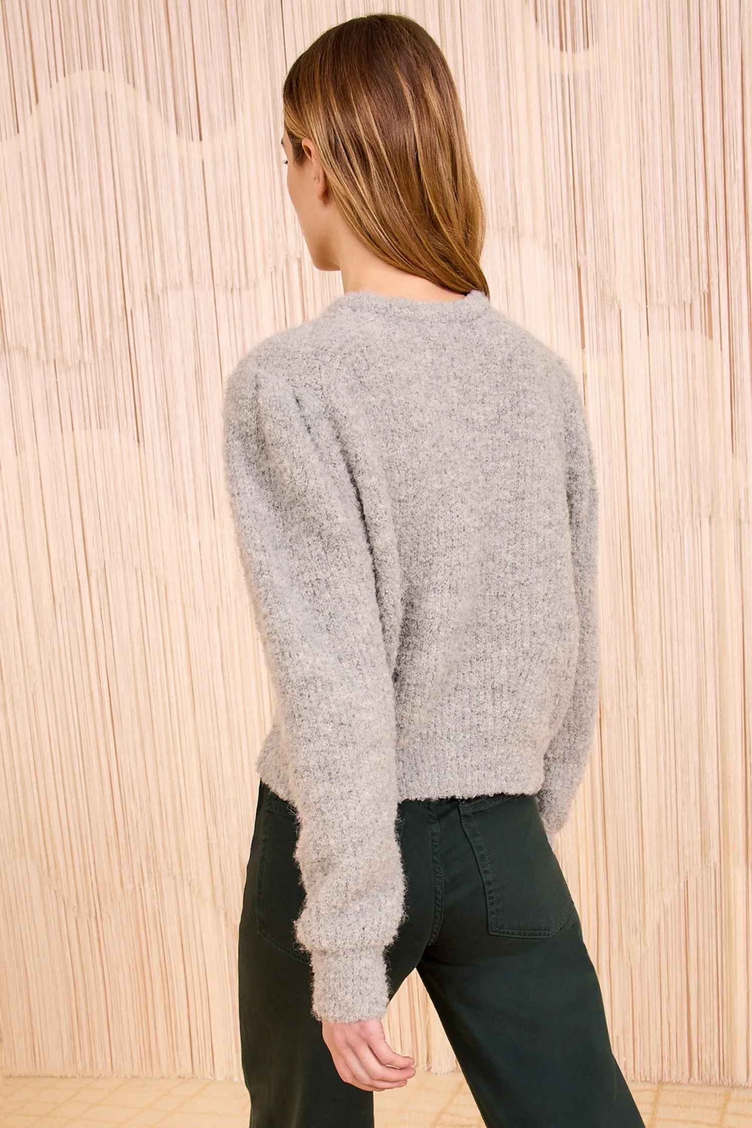 Romily Alpaca Long Sleeve Pullover - Pebble Charm Core