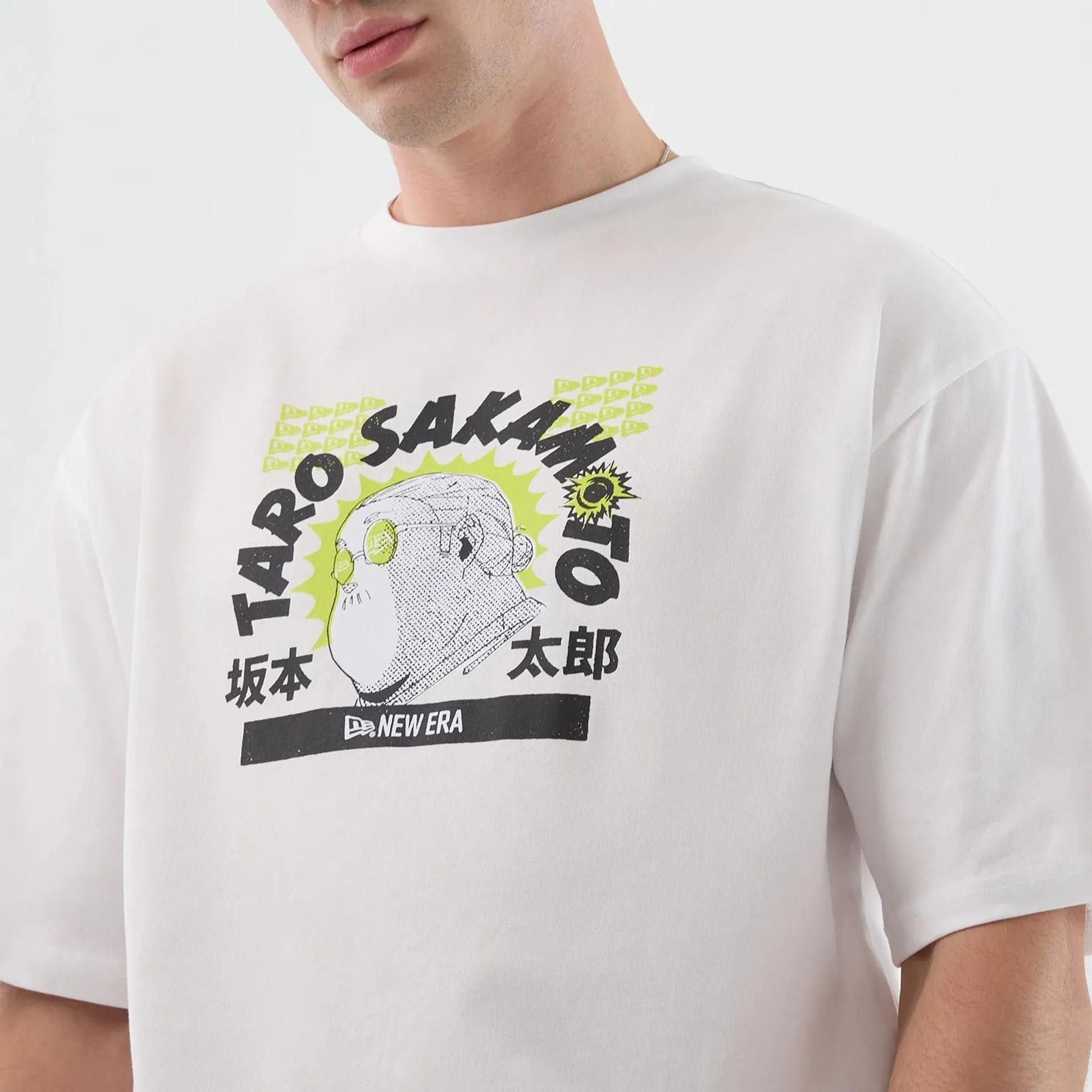 Sakamoto Days Netflix White T-Shirt Simple and Chic No Shrink Fabric