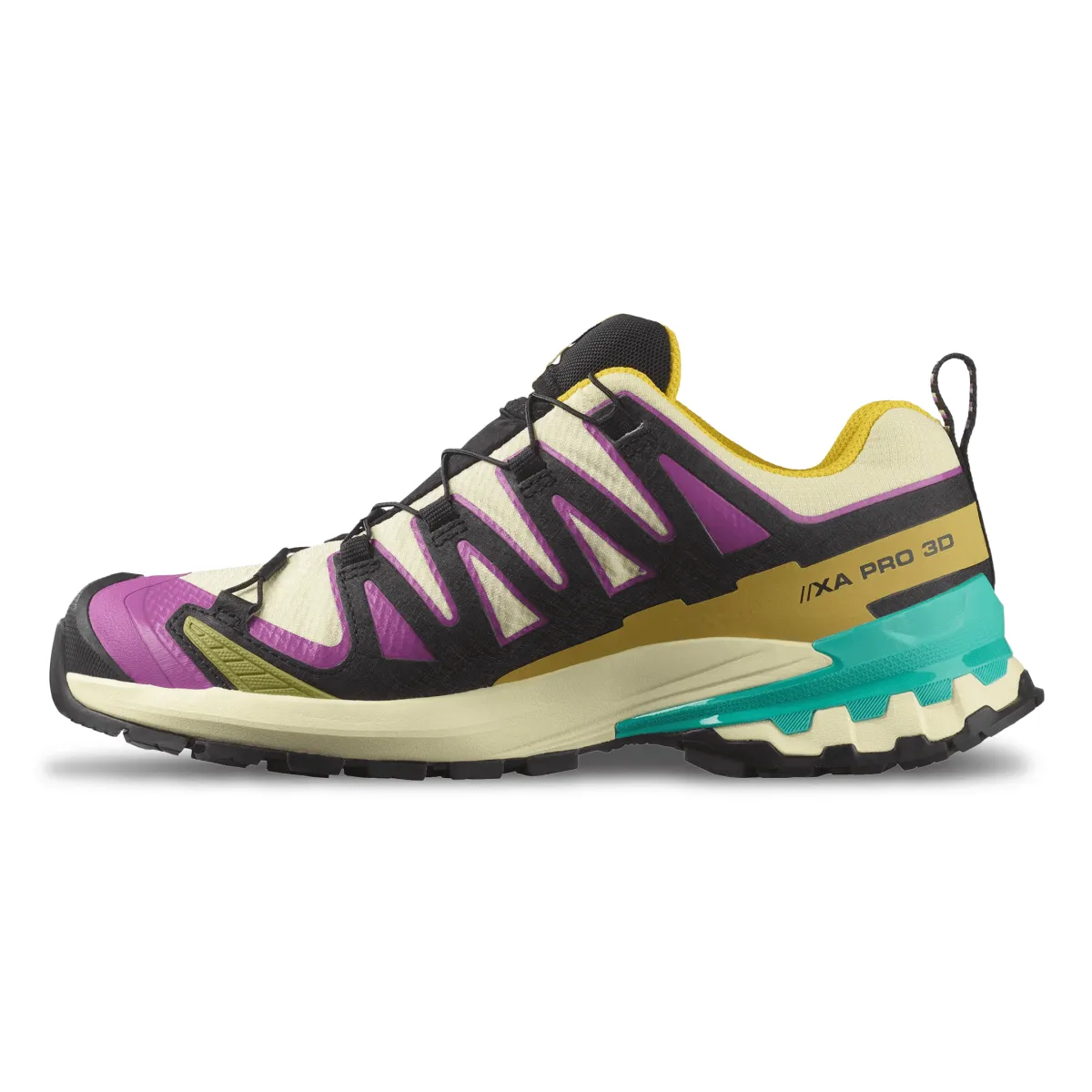 Any Season Salomon Women's XA Pro 3D V9 Gore-Tex Transparent Yellow/Black/Waterfall