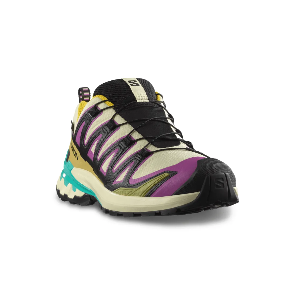 Tide Jog Salomon Women's XA Pro 3D V9 Gore-Tex Transparent Yellow/Black/Waterfall