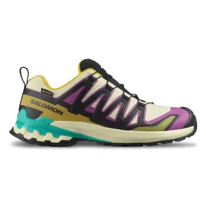 Salomon Women's XA Pro 3D V9 Gore-Tex Transparent Yellow/Black/Waterfall Dynamic Fit System
