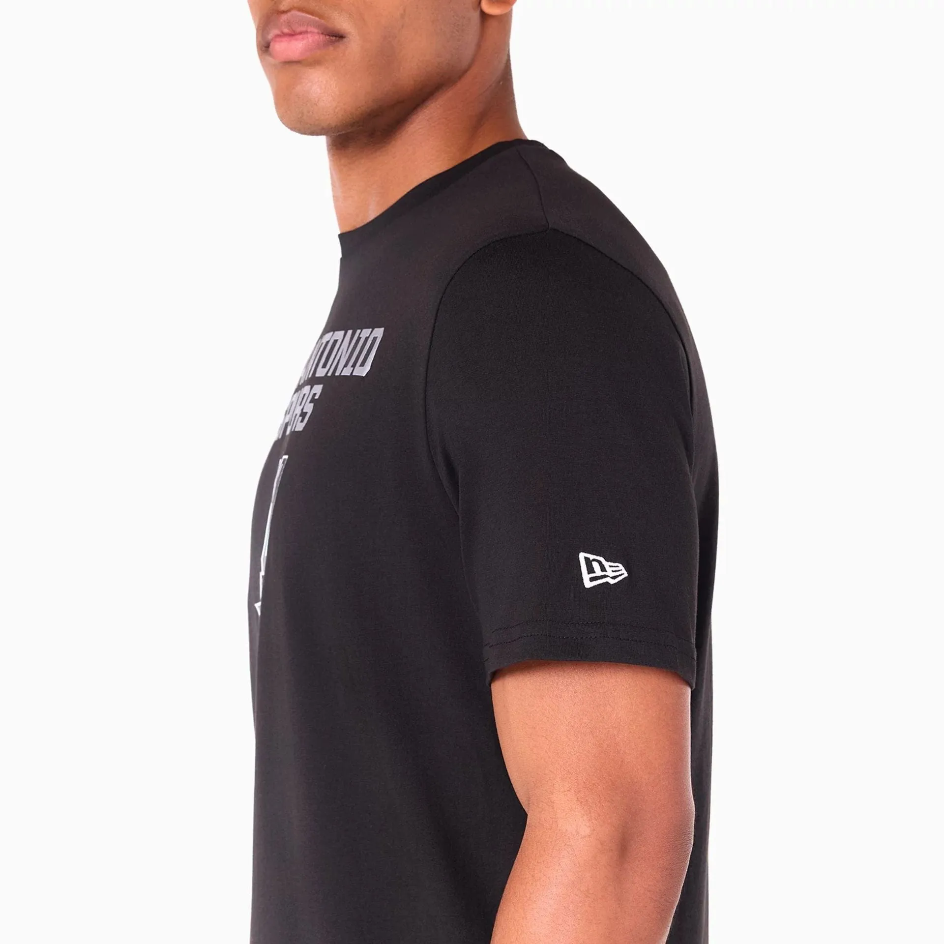 San Antonio Spurs NBA Black T-Shirt easy to pair Leather combination