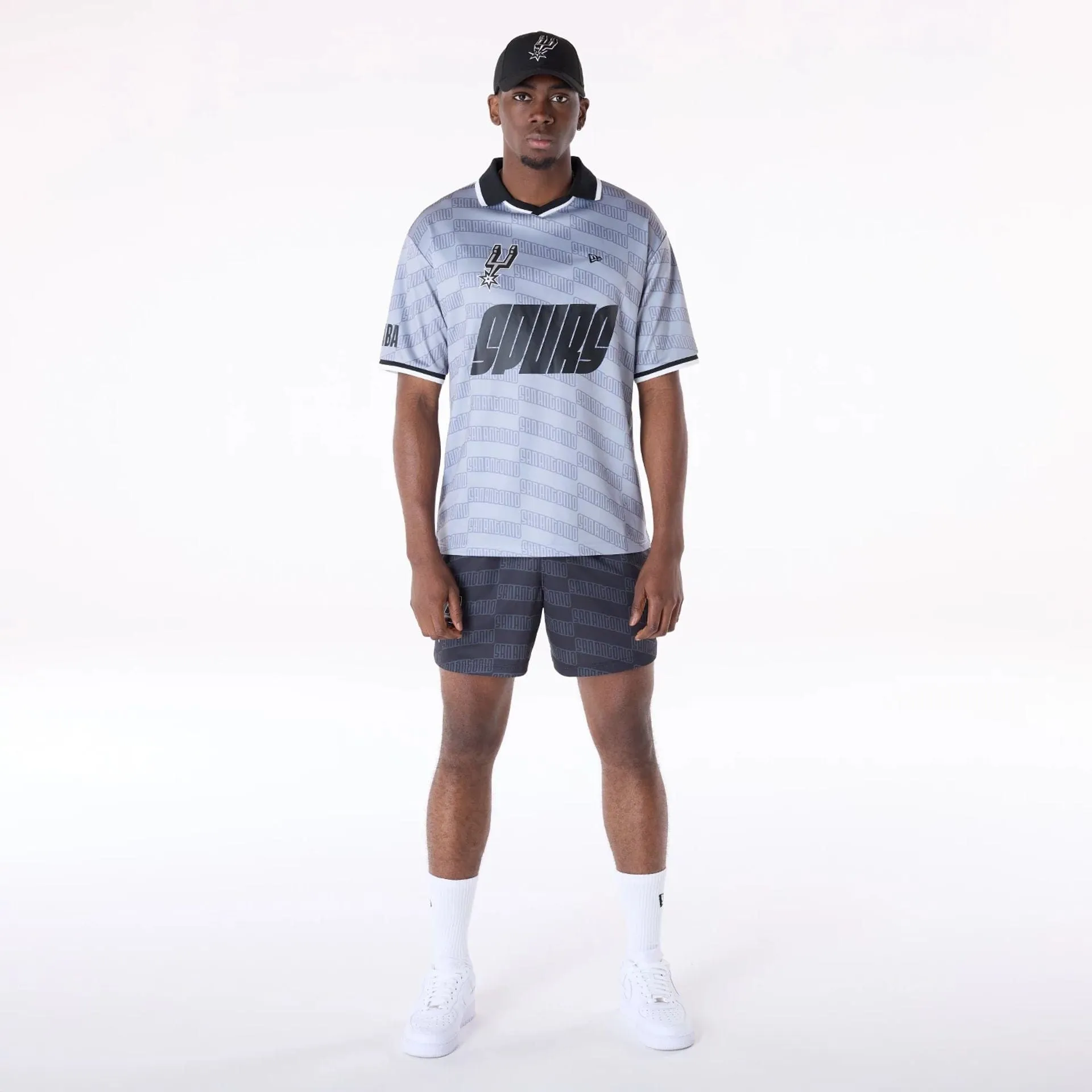 San Antonio Spurs NBA Soccer Silver Oversized T-Shirt Daily Comfort Style