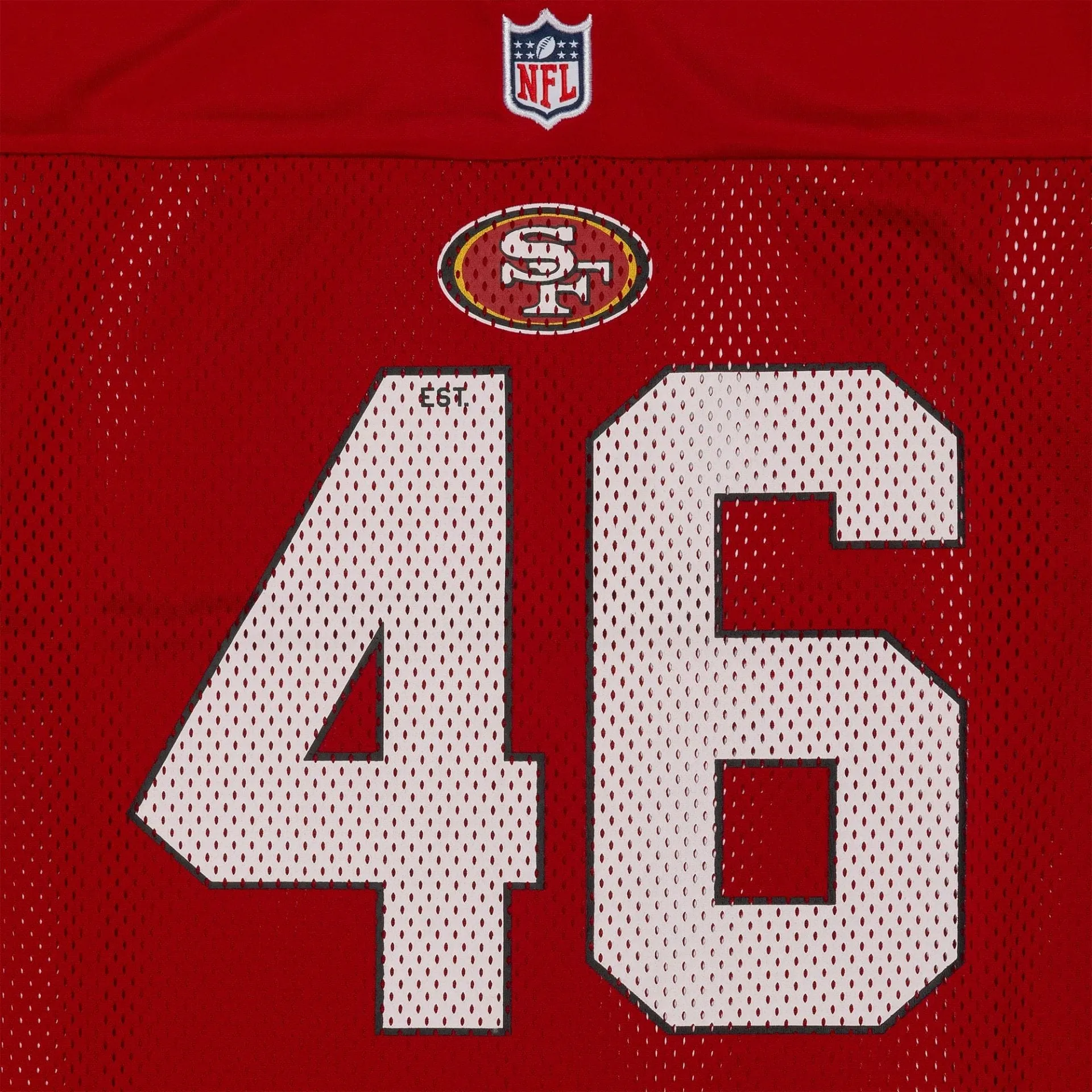 San Francisco 49ers NFL Mesh Red Mesh Jersey Chilly Day Essentials Bold and Comfortable