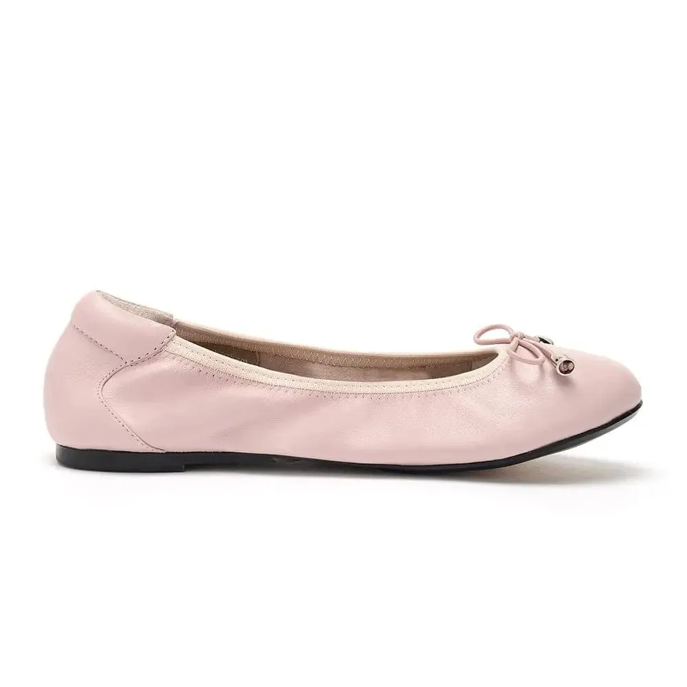 Sturdy sole Active Gear Sandringham - Pastel Pink Leather Ballet Flats