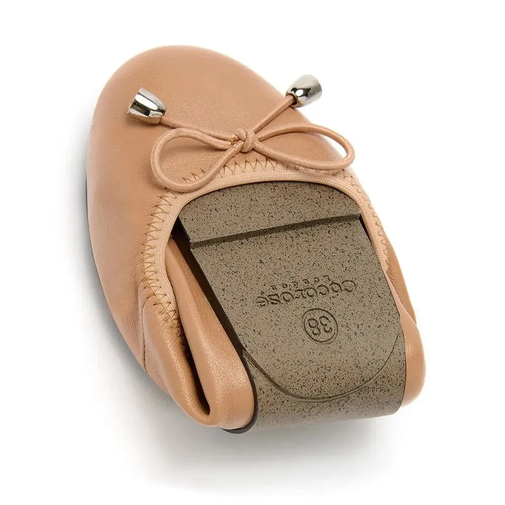 Field Step Sandringham - Tan Leather Ballet Flats