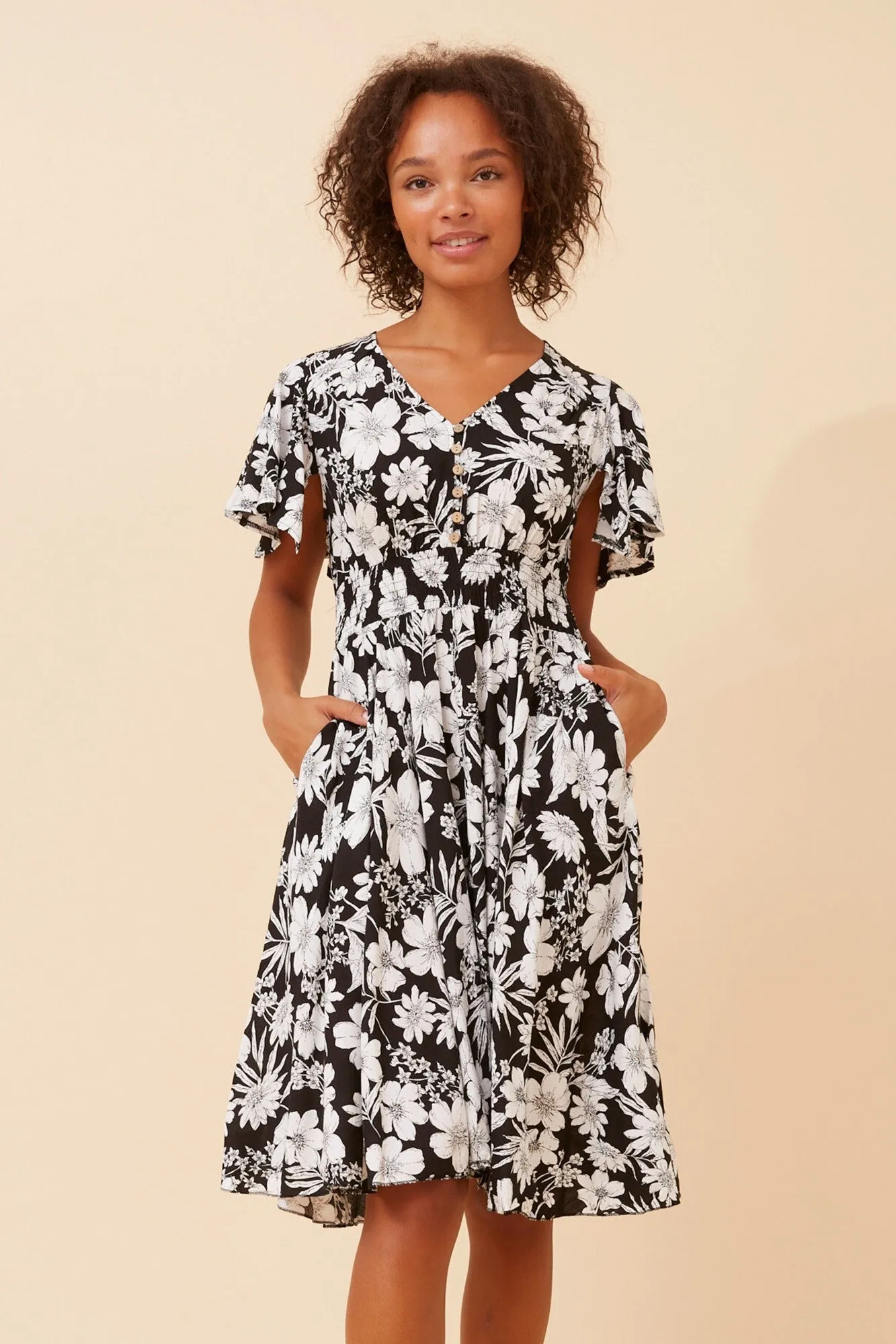 Peace Glow SANDY FLORAL DRESS
