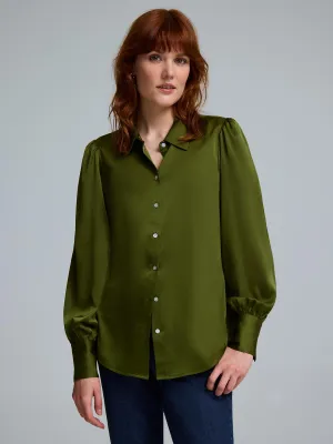 Satin Blouse Fable Core DoubleStitchedSeams