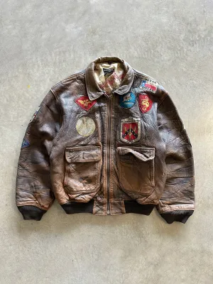 Bonded Closure Mechanism Warm Layers 1990s Avirex G1 Jacket (L)