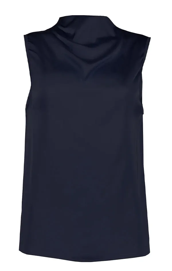 Cowl Neck Top Lightweight Composite Ocean Air