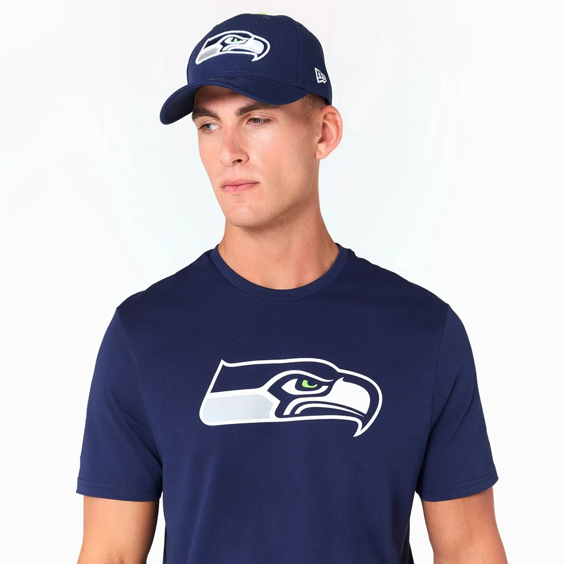 Seattle Seahawks NFL Navy T-Shirt Eco Certified Fiber