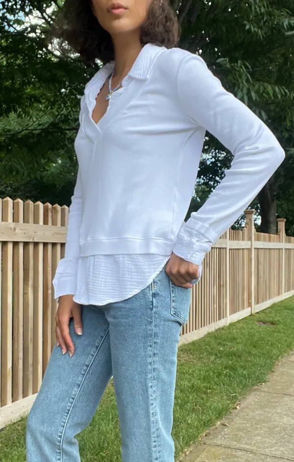 Gauze Mix Twofer Easy Fit