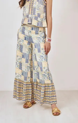 LightweightDesign Double Layered Hem Silvia Fluid Pants