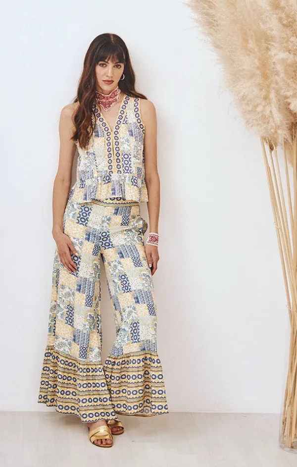 Blackout fabric Flattering Comfort Silvia Fluid Pants