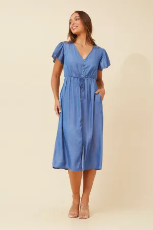 Light Fabric Subtle Glow TORELLE MIDI DRESS