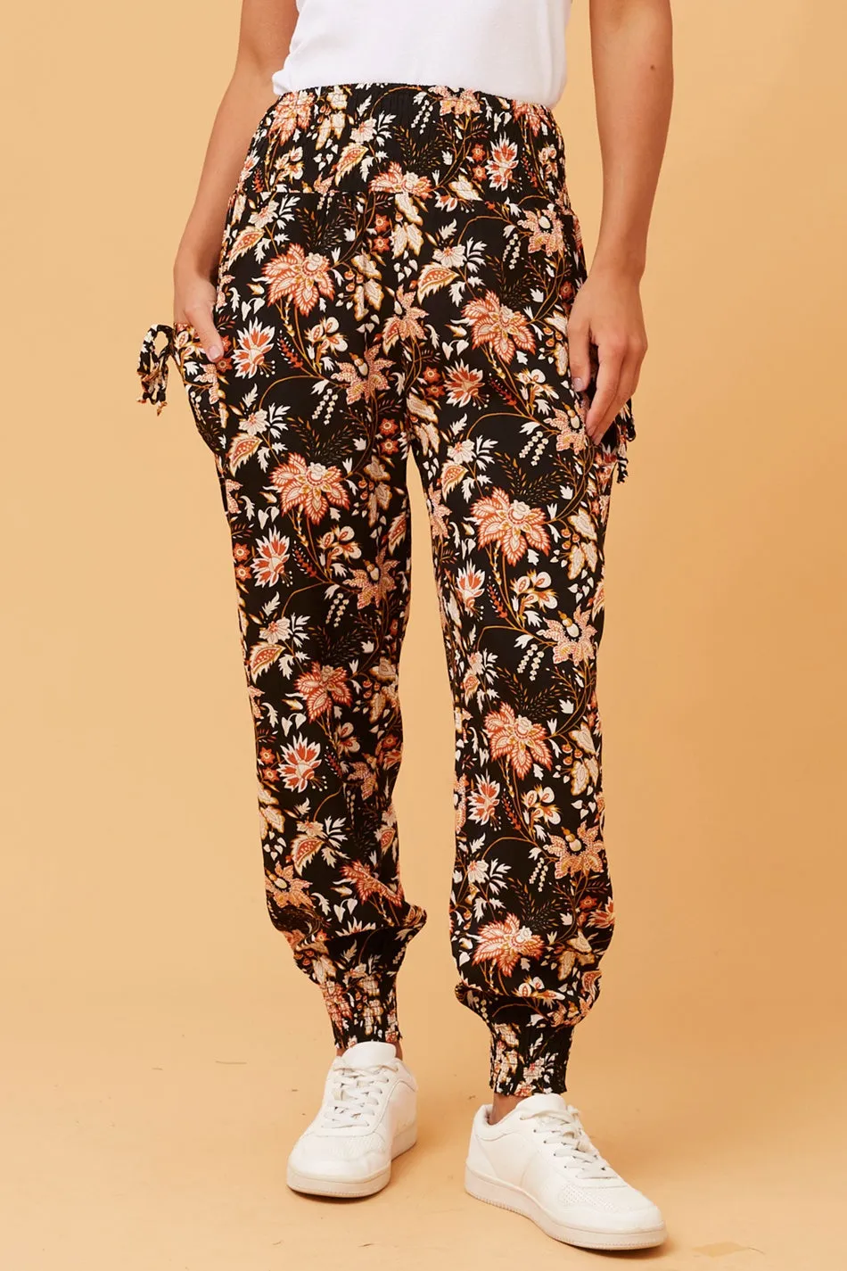 Urban Look Clean Fit BOTANICAL PRINT HAREM PANTS