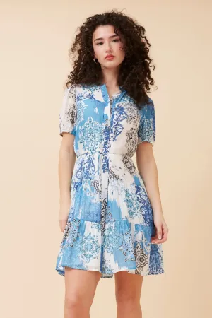 GEMICA ABSTRACT PRINT DRESS Gentle Stitch Modern Comfort