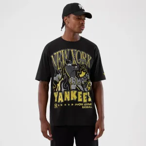 New York Yankees MLB Player Life Graphic Black T-Shirt Sleep