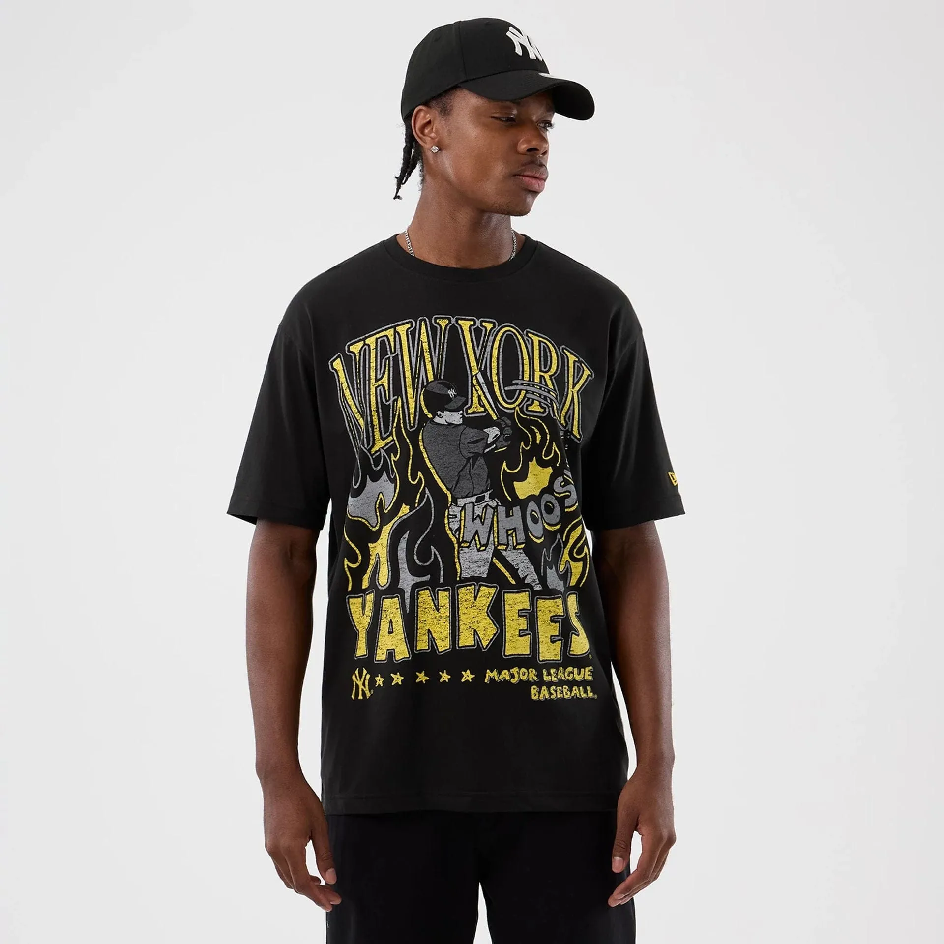 New York Yankees MLB Player Life Graphic Black T-Shirt Sleep
