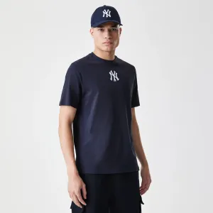 short sleeved New York Yankees MLB Logo Navy T-Shirt