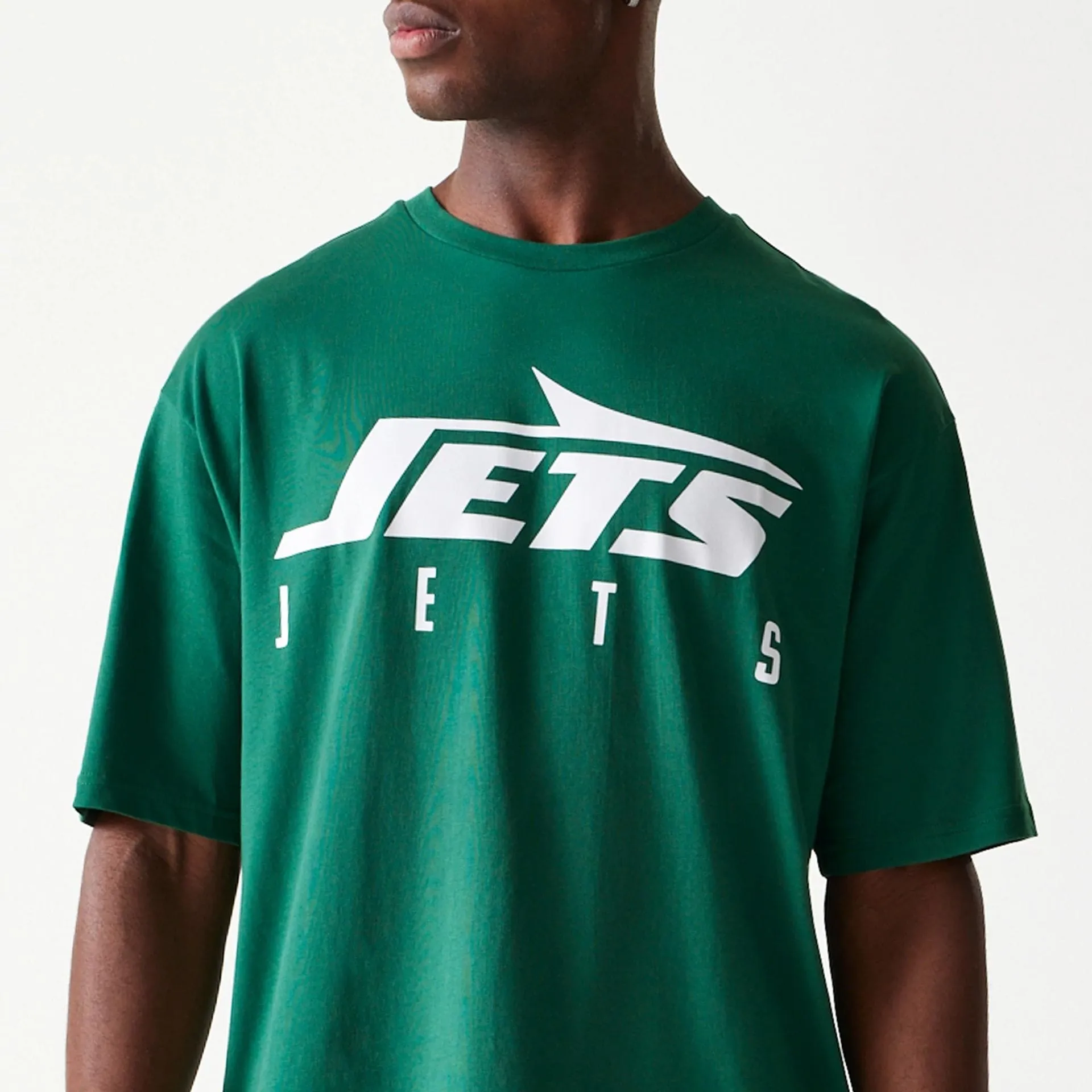 Outdoor Light New York Jets NFL Games Slogan Green Oversized T-Shirt