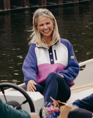 Cozy Comfort Active Hike Snap Polar Fleece in Crisp Pink