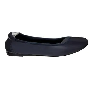 Fashionable Barnes - Navy Leather Ballet Flats