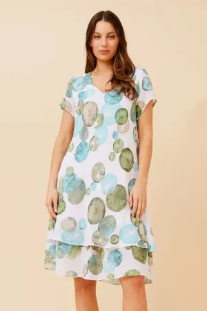 ELECTRA POLKA DOT PRINT DRESS Chic Mom