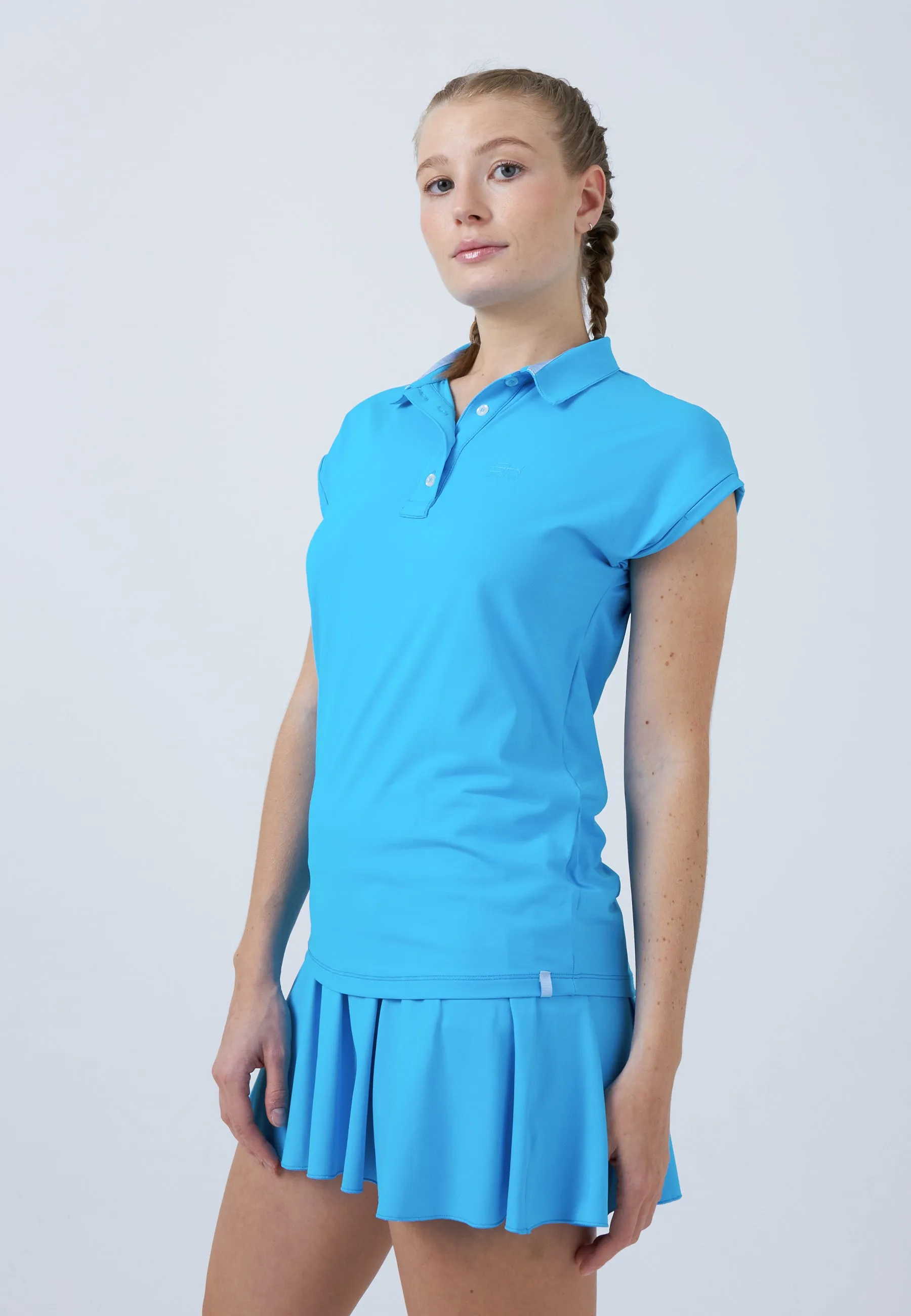 Active Flex Fit For All Day Tennis Polo Shirt Loose-Fit, light blue