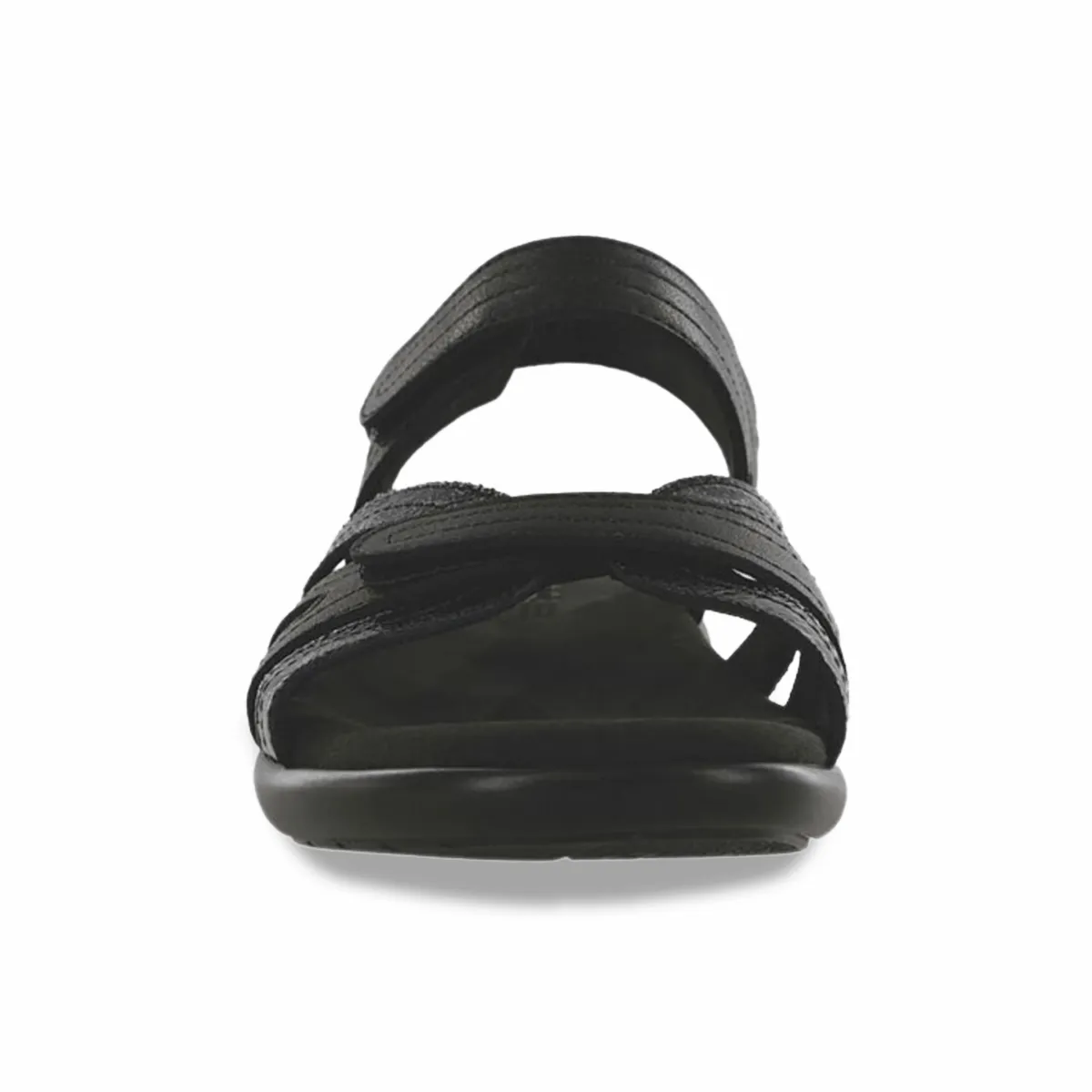 S A S Women's Pier Sepia Black Sand Leather Open Toe