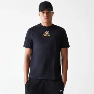 Travel Light Cozy Style LA Lakers NBA Logo Black T-Shirt