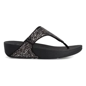 FitFlop Women's Lulu Glitter Toe-Post Black Multi Street Appeal