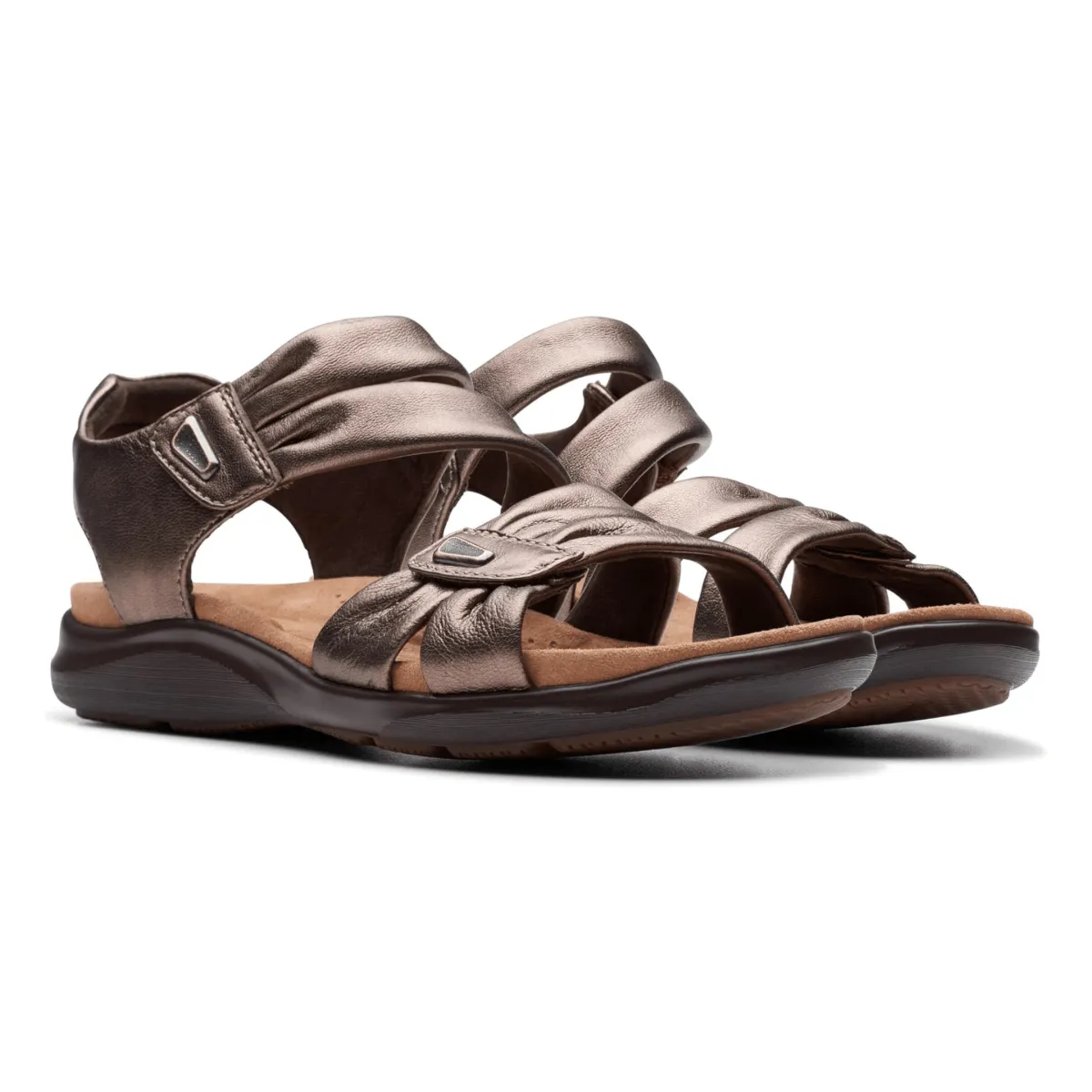 Comfortable Footbed On The Move Clarks Women's Kitly Ave Bronze Leather