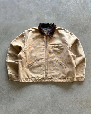 1970s Carhartt Detroit Jacket L) Multi Pocket Utility snag resistant