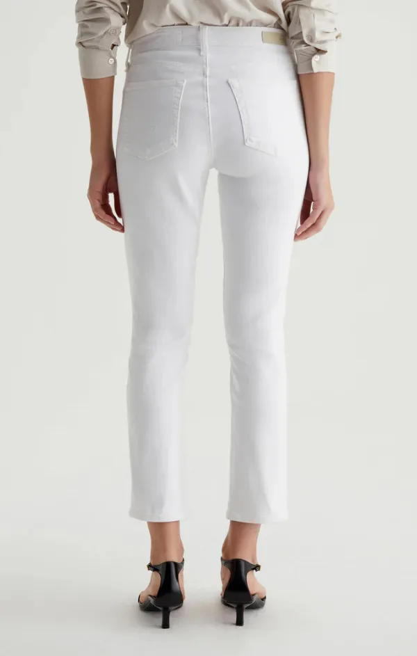 Easy Comfort Flattering Design Mari Crop in Gallery White
