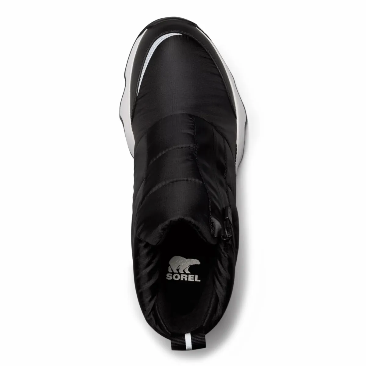 Sorel Women's Kinetic Impact Puffy Zip Black/Black Waterproof Breathable Build Recycled Mesh Composite