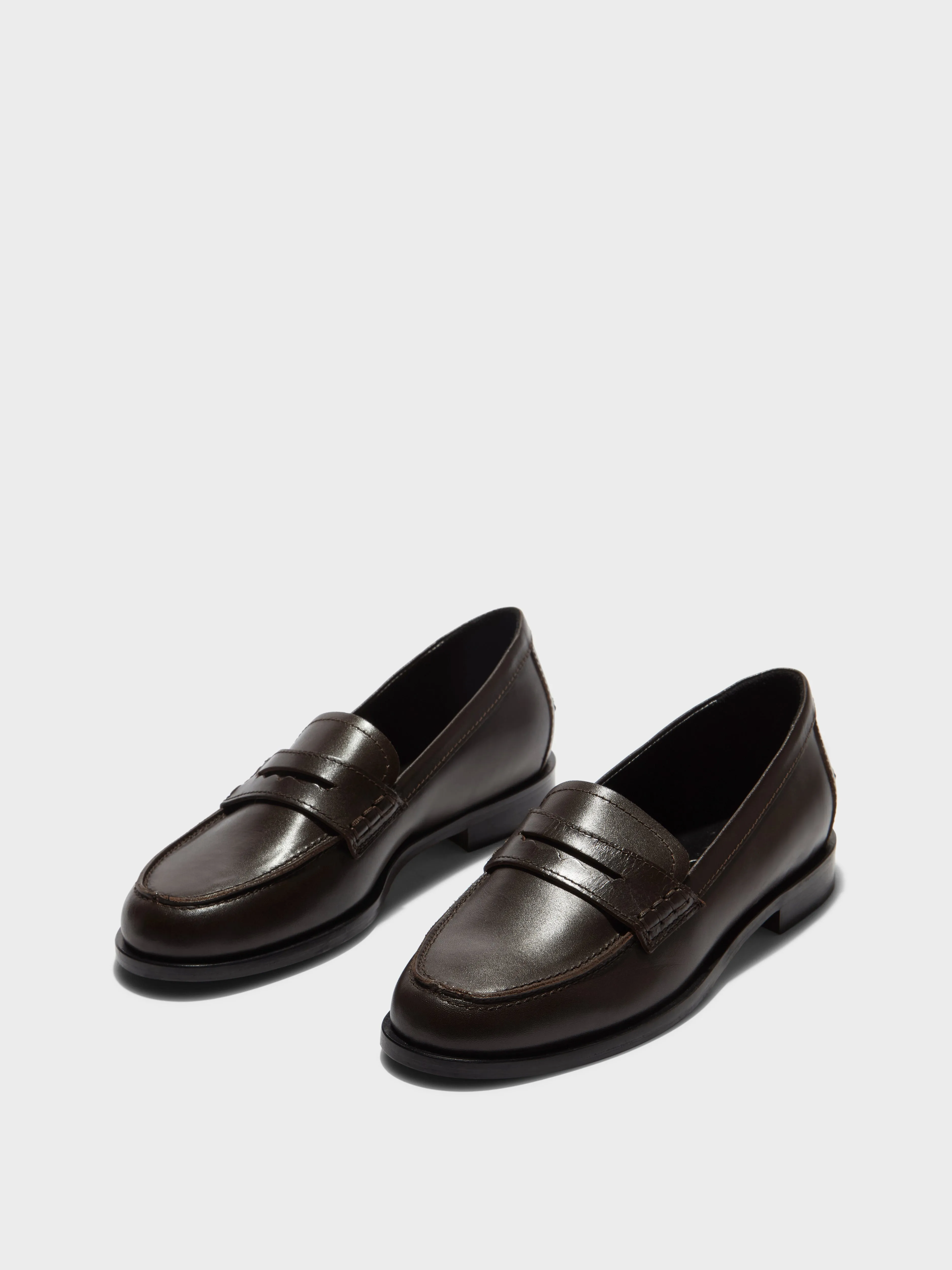 Textured Surface Anti   Fatigue Oscar Leather Loafers