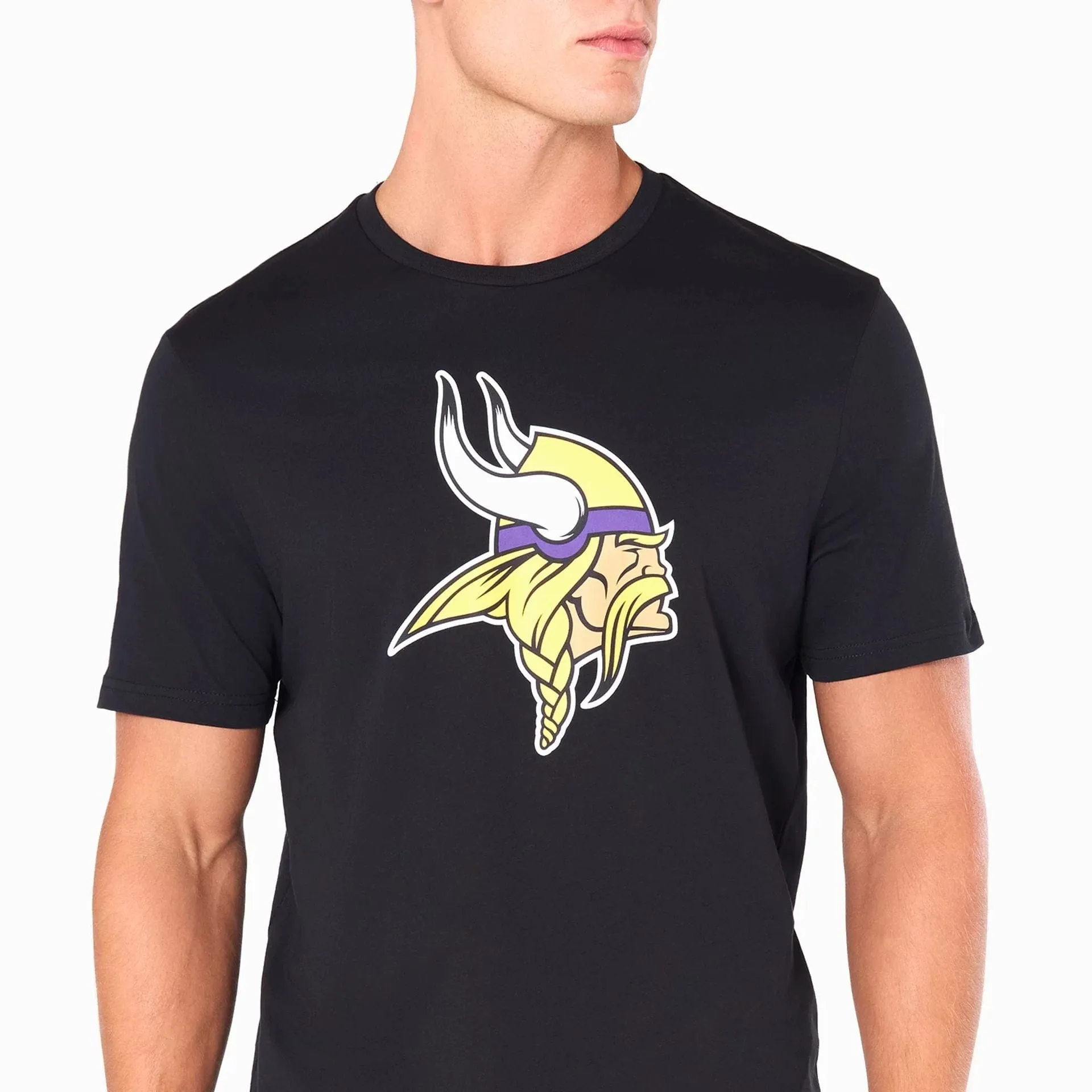 Minnesota Vikings NFL Black T-Shirt contrast Party fun