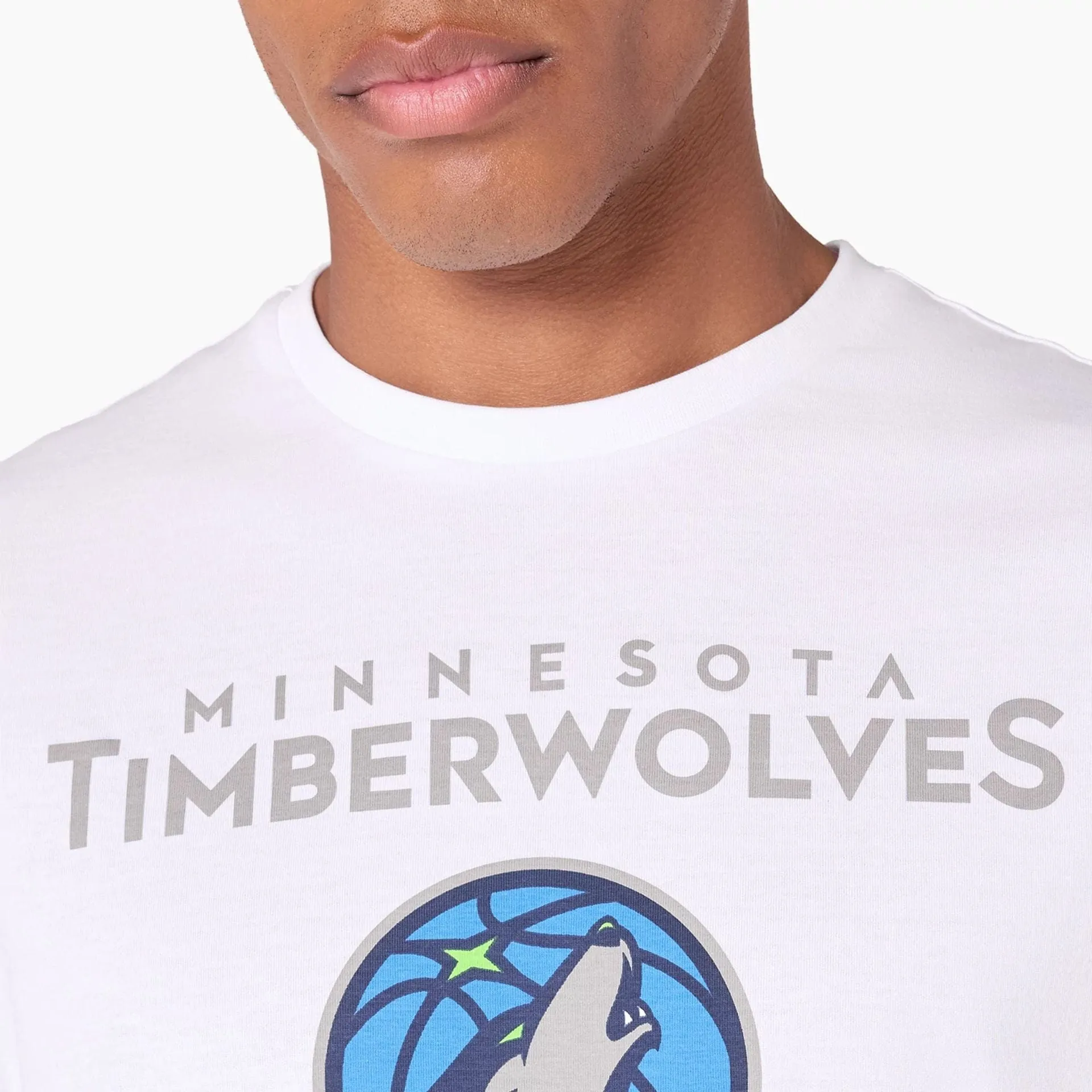Breathable Fit Wear UV protection layer Minnesota Timberwolves NBA White T-Shirt