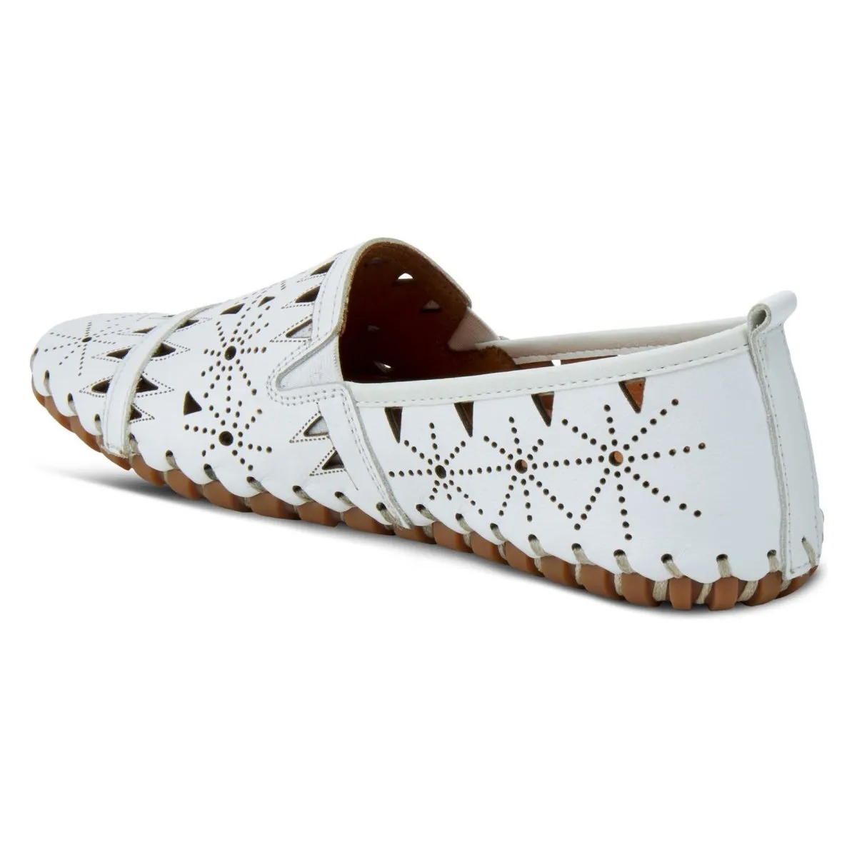 Comfort Heel Thermoregulating Layer Spring Step Women's Fusaro White Leather