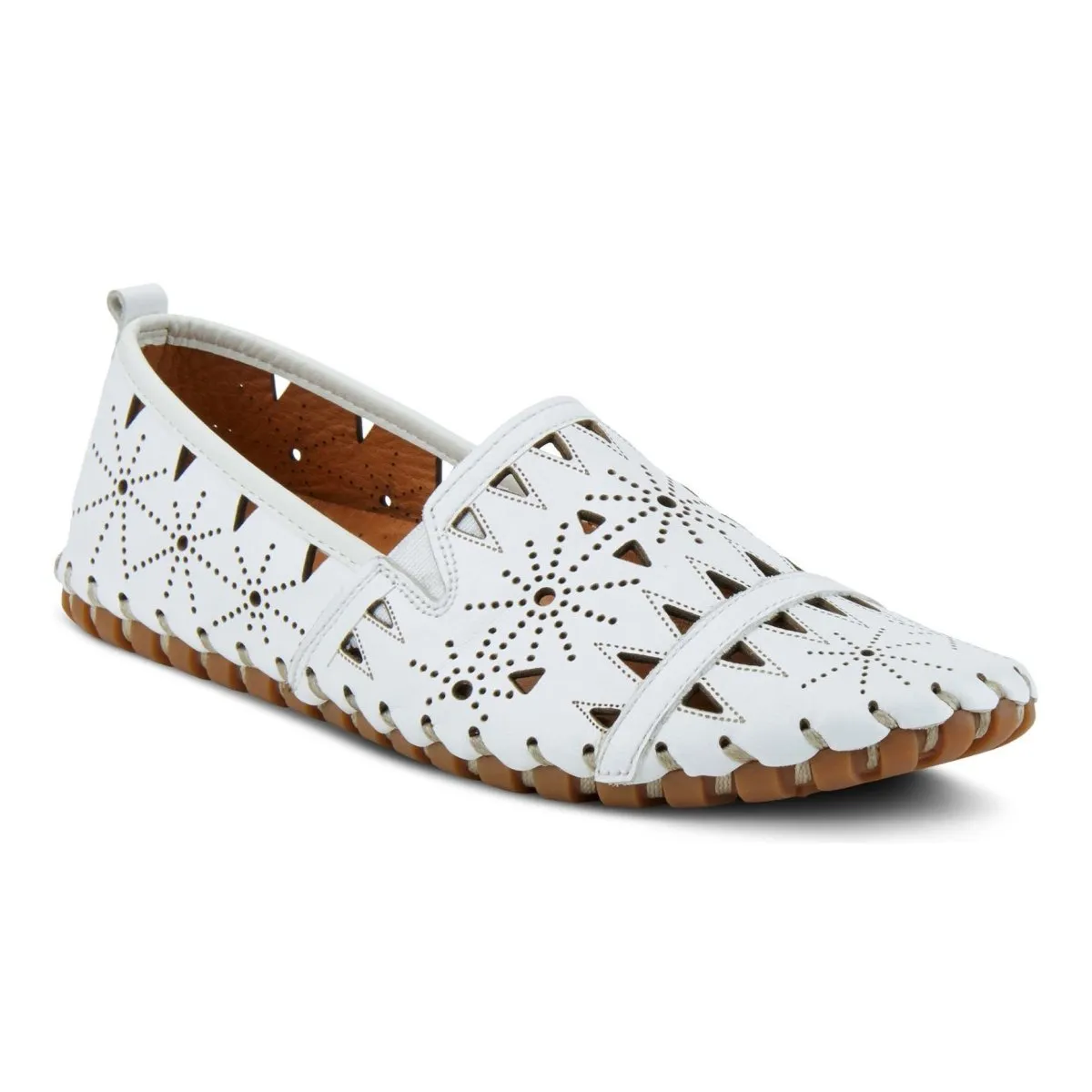 Spring Step Women's Fusaro White Leather Travel Pair