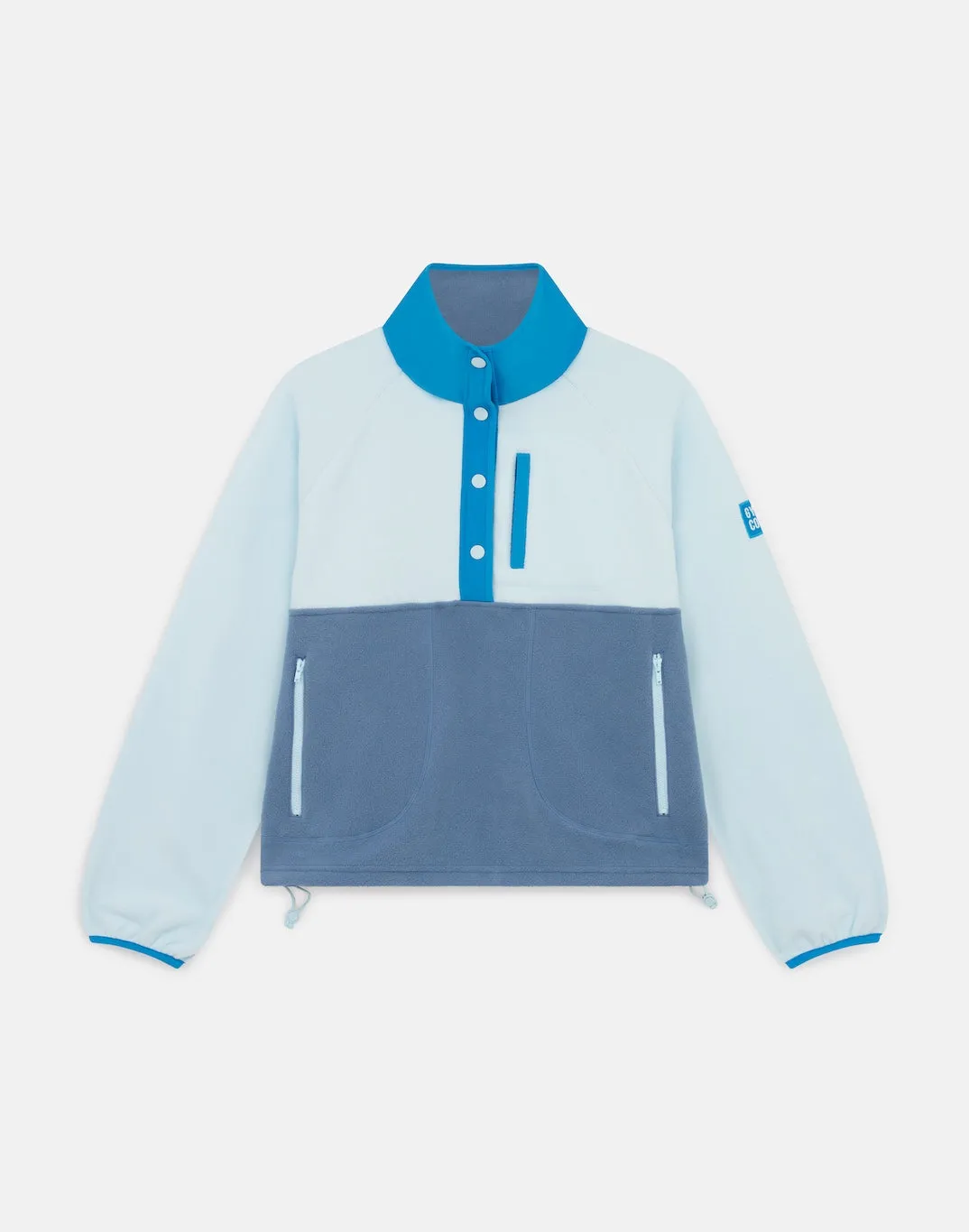 Snap Polar Fleece in Oasis Blue Layer Fashion Modern Vibe